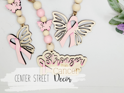 Breast Cancer Awareness Butterfly Tags