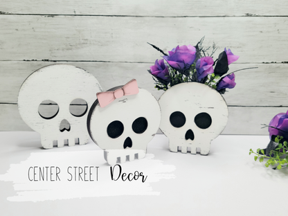 Halloween Skull Shelf Sitter