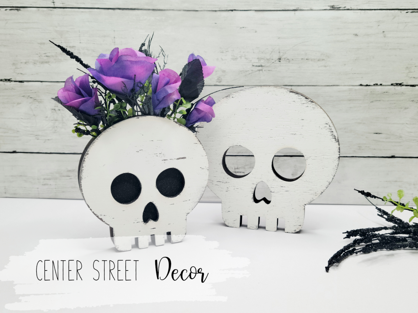 Halloween Skull Shelf Sitter