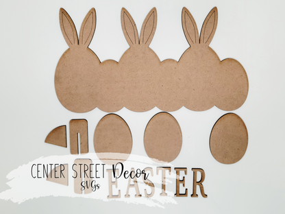Easter Bunny Eggs Sign