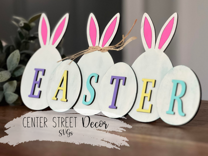Easter Bunny Eggs Sign