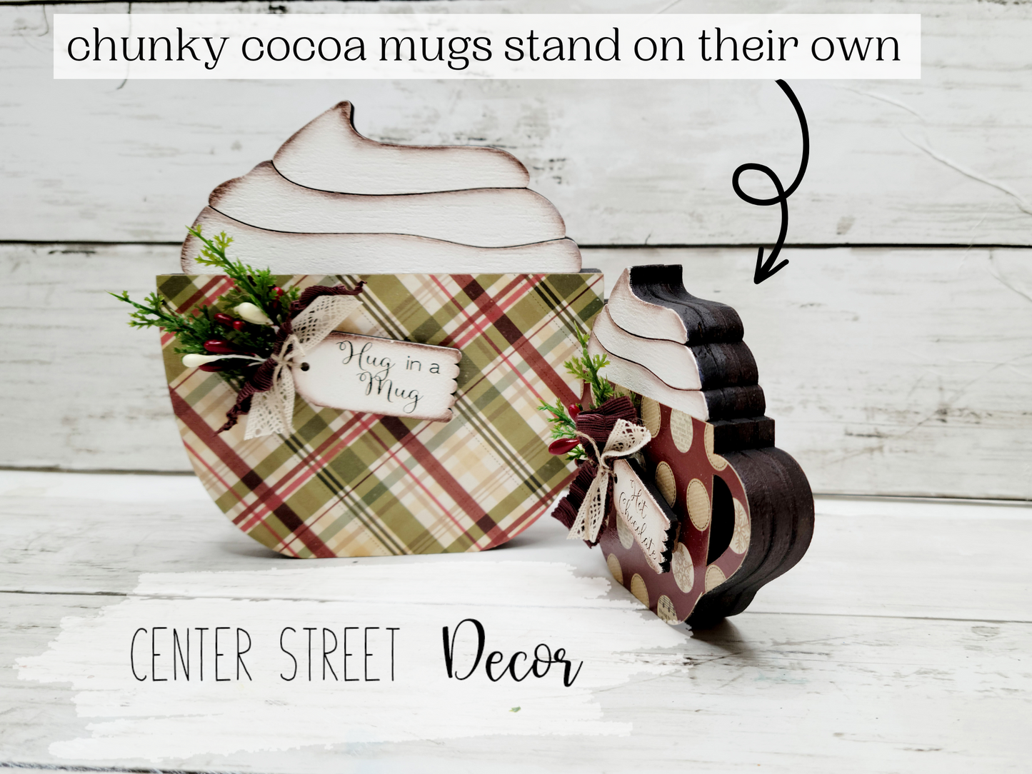 Cocoa Mug Shelf Sitter