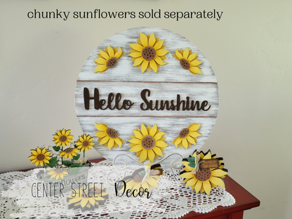 Sunflower Door Hanger Sign