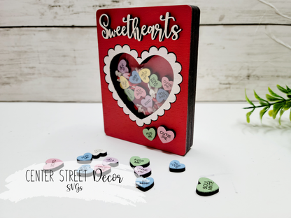 Sweethearts Valentine Shaker Shelf Sitter