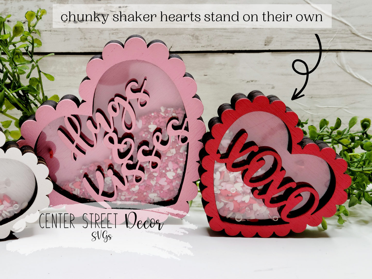 Valentine Heart Shaker Shelf Sitter