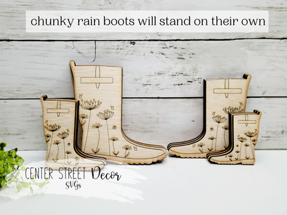 Rain Boots Shelf Sitter