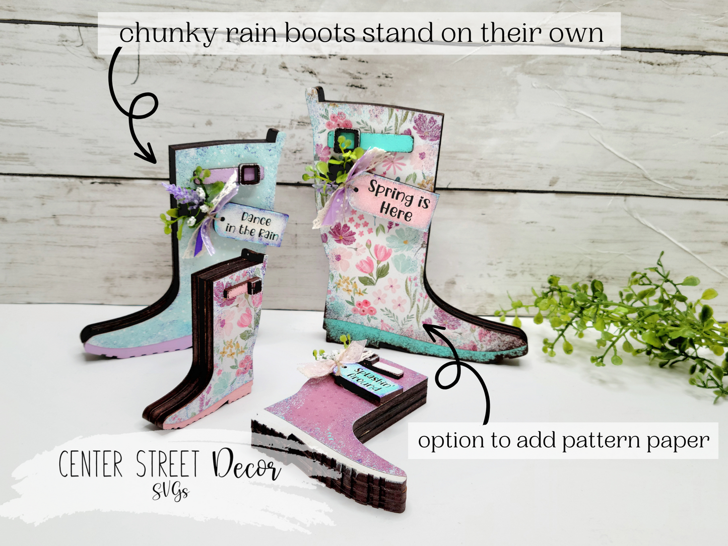 Rain Boots Shelf Sitter